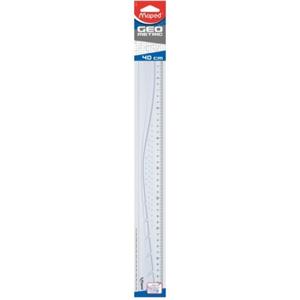 Liniaal Maped Geometric 40 cm transparant