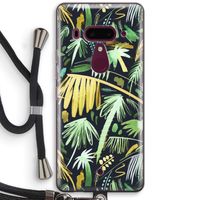 Tropical Palms Dark: HTC U12+ Transparant Hoesje met koord