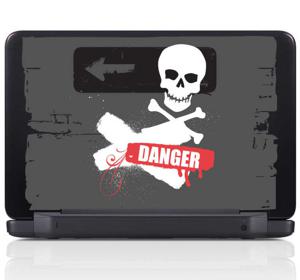 Sticker Laptop Danger Doodskop