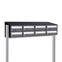 Allux Hive Set 4-Breed, 2-Hoog Met Dak Op Statief Zwart - 40030070_4x2ds