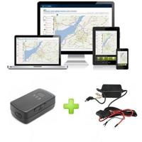 Trackitt Draagbare GPS Tracker + 12V/24V Adapter - Directe Realtime Tracking voor Auto's en Vrachtwagens