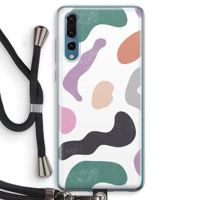 Memphis Shapes: Huawei P20 Pro Transparant Hoesje met koord