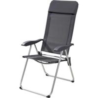 Campingstoel grijs 69x58x111cm