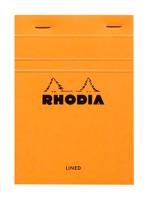 Schrijfblok rhodia a6 lijn 80vel 80gr oranje | 10 stuks