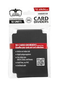 Ultimate Guard Card Dividers Standard Size Black (10)