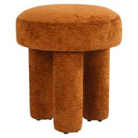 Richmond Poef 'Pommery' Chenille, kleur Cognac Richmond Poef 'Pommery' Chenille, kleur Cognac