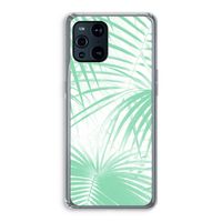 Palmbladeren: Oppo Find X3 Pro Transparant Hoesje