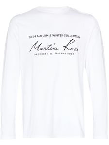 Martine Rose t-shirt à logo imprimé - Blanc