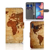 Samsung Galaxy A20e | Flip Cover | Wereldkaart