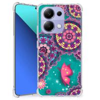 Xiaomi Redmi Note 13 4G Back Cover Cirkels en Vlinders - thumbnail