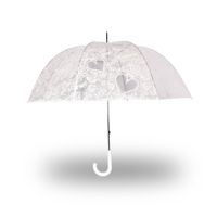 Paraplu wit Stormparaplu polyester 395g Stevige paraplu Opvouwbare paraplu Kunstsof handvat 89cm*98cm - thumbnail