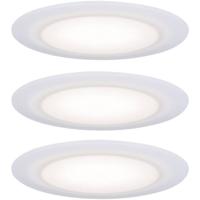 Paulmann LED-inbouwlamp voor badkamer Set van 3 stuks 15 W Satijn, Wit