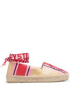 Stella McCartney espadrilles à logo brodé - Tons neutres