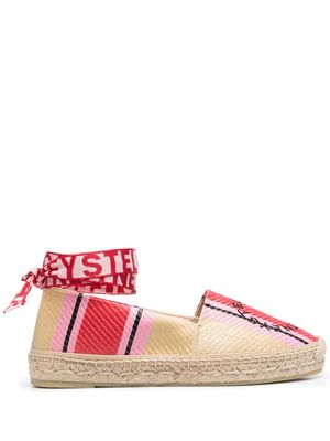 Stella McCartney espadrilles à logo brodé - Tons neutres
