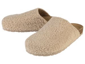 esmara Dames pluche klompen (37, Beige)