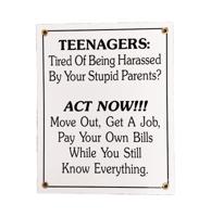 Teenagers Emaille Bord