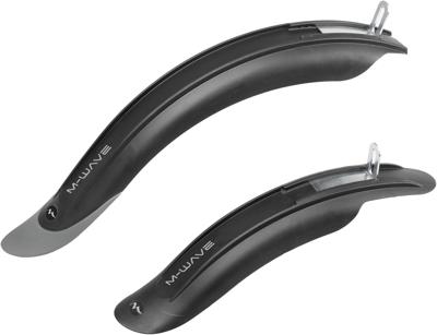 M-WAVE spatborden set mud max 12/18 inch zwart