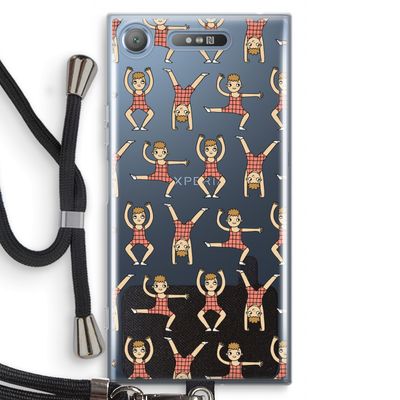 Gymboys: Sony Xperia XZ1 Transparant Hoesje met koord