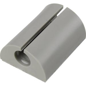 TRU COMPONENTS Kabelclip 1226945 Bundel-Ø (bereik) 11 tot 13.50 mm Voor hoekmontage Grijs 1 stuk(s)