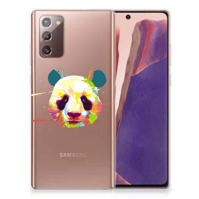 Samsung Note 20 Telefoonhoesje met Naam Panda Color