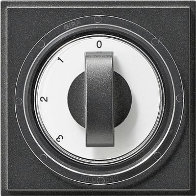 Gira TX 44 ventilatorschakelaar met draaiknop antraciet