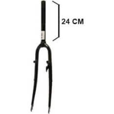 Voorvork hybride 28" met 1 1/8" vorkbuis - V-brake remnok en dynamohaak - zwart
