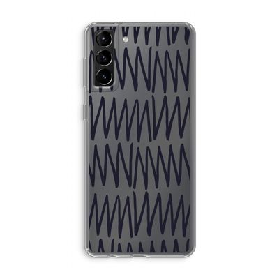 Marrakech Zigzag: Samsung Galaxy S21 Plus Transparant Hoesje