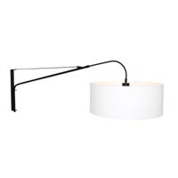 Steinhauer Wand LeeslampGramineus zwart met witte lampenkap - 9321ZW
