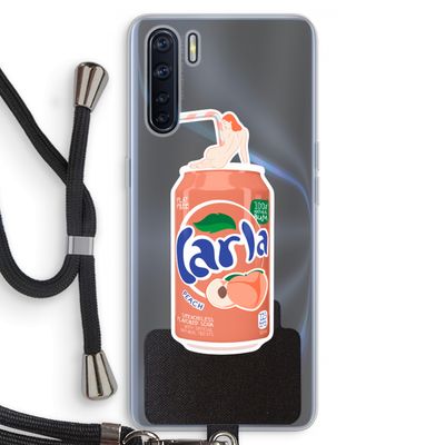 S(peach)less: Oppo A91 Transparant Hoesje met koord