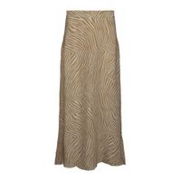 Peppercorn midi rok Nima met all over print geel - thumbnail