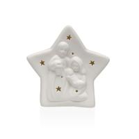 Kerstversiering Versa Wit Geboorte/Bethlehem 5,5 X 12,3 X 12,4 CM Decoratieve figuren