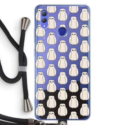 Uilen: Honor Note 10 Transparant Hoesje met koord