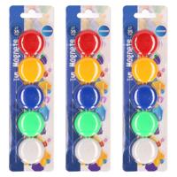 Centrum magneten - 15x stuks - multicolor - magneten - voor whiteboard