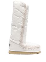 Mou bottines Eskimo à patch logo - Blanc