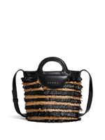 Marni sac seau mini à franges - Noir