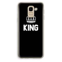 King zwart: Samsung Galaxy J6 (2018) Transparant Hoesje