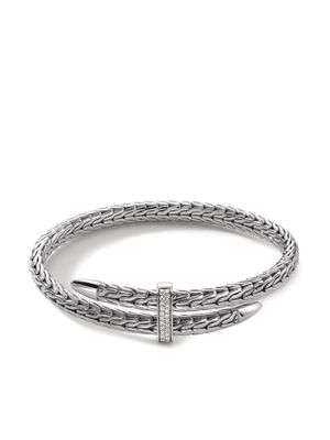 John Hardy bracelet en argent sterling pavé de diamants