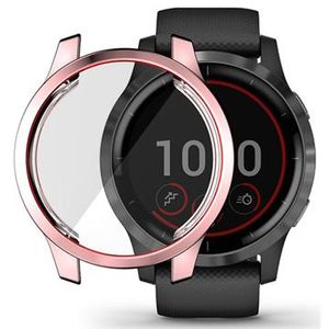 Hat Prince Garmin Venu 2S TPU Hoesje met Schermbeschermer - 40mm - Rosé goud