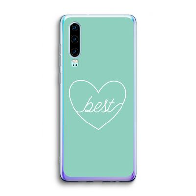 Best heart pastel: Huawei P30 Transparant Hoesje
