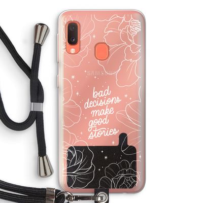 Good stories: Samsung Galaxy A20e Transparant Hoesje met koord