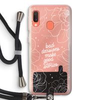 Good stories: Samsung Galaxy A20e Transparant Hoesje met koord