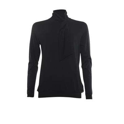 Blouson t-shirt sjaalkraag
