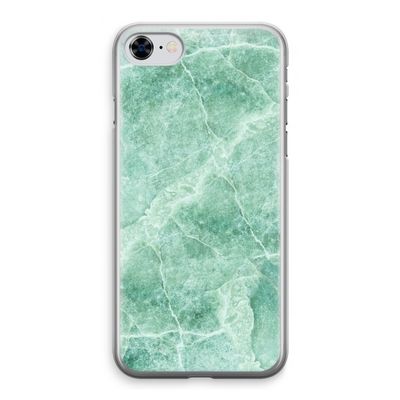 Groen marmer: iPhone 8 Transparant Hoesje