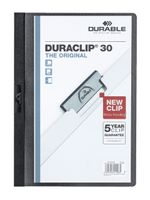 Klemmap Durable Duraclip A4 3mm 30 vellen zwart - thumbnail