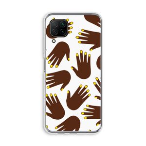 Hands dark: Huawei P40 Lite Transparant Hoesje