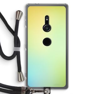 Minty mist pastel: Sony Xperia XZ2 Transparant Hoesje met koord