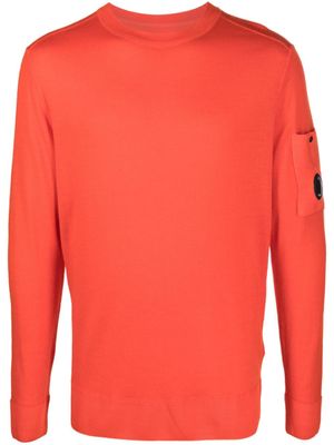 C.P. Company pull en laine à détail de verre signature - Orange