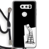 Musketon Painter: LG V30 Transparant Hoesje met koord