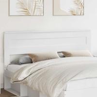Hoofdbord met hoofdeinde Wit 200 cm Bewerkt hout