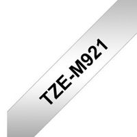 Brother TZe-M921 Zwart op metallic TZe labelprinter-tape - thumbnail